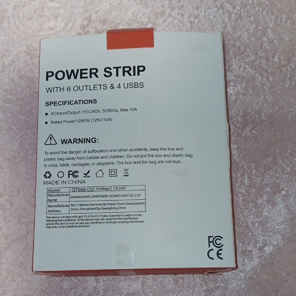 Power Strip with USB Ports - Picture 2 of 4